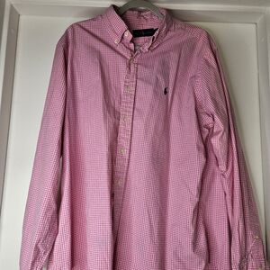 True pink Polo Button Down
